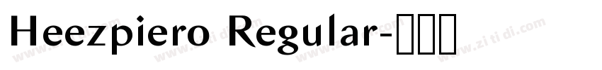 Heezpiero Regular字体转换